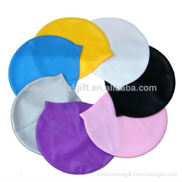 Solid color water proof Silicone Swim Cap
